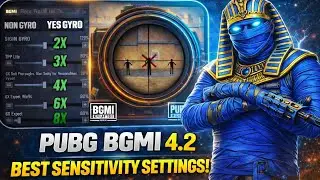 🔥 Bgmi 4.2  best sensitivity settings | Pubg 4.2 best Sensitivity | Bgmi Sensitivity settings 2026 