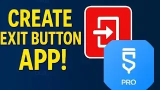 Exit Button with Confirmation Dialog in Sketchware | Easy App Project