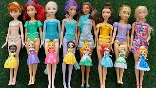Disney Princess Doll Makeover ~ DIY Miniature Ideas for Barbie   Wig, Dress, Faceup, and More! DIY 2