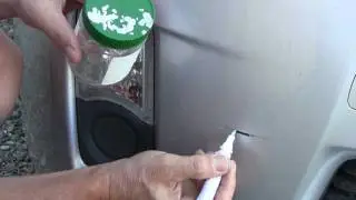 Как использовать карандаш для подкраски &mdash; ремонт царапин на бампере Toyota Prius