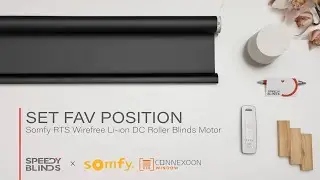 Somfy Battery Roller &ndash; Set Favourite Position | Somfy Wirefree RTS Li-ion Battery DC Blinds Motor