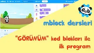 mblock görünüm kod blokları ile ilk program