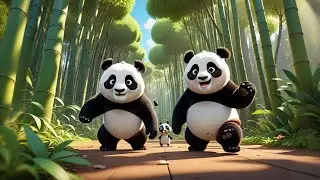 Two Chubby Pandas Learn to Skip + More Nursery Rhymes & Kids Songs