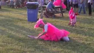 Funny pair of ballerinas at 2013 The Larmer Tree Festival