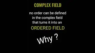 complex field #math