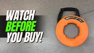 Quick Review of Klein Tools Fish Tape 120' (feet) #Electricians #electrician #fishtape