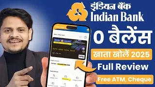 indian bank zero balance account 2025 | how to open indian bank zero balance account online