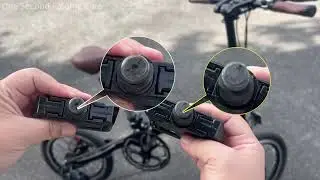1 second folding bike-see how to setup two pedals