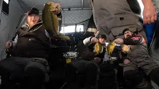Ice fishing for panfish in the deep freeze! @ScheelsOutdoors
