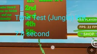 Time Test (Jungle) WR 7.8 Seconds