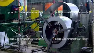 Metal round roll of galvanized stainless steel sheet, industrial metalwork machinery manufacturing