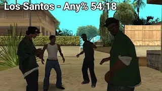 GTA: SA Any% Los Santos Speedrun in 54:18