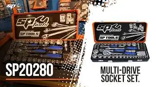 SP Tools SP20280 - 59pc Multi-Drive Socket Set – 1/4