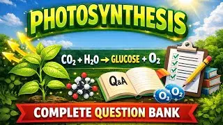 LIFE PROCESSES (PHOTOSYNTHESIS) ||  CLASS 10TH  || COMPLETE QUESTION BANK  || QUESTION 1 -30