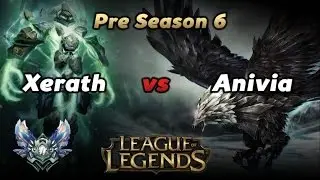 League of Legends - Xerath vs Anivia Pre Season 6 Diamond Gameplay