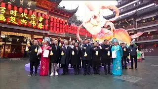 80 Consular Officials Visited Yuyuan, The Lantern Show Brings Oriental Aesthetics to The World