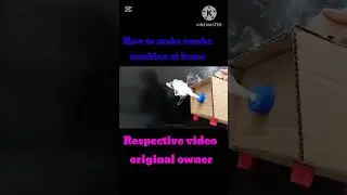 How to make a smoke machine at home with waste material#AbdullahExperiment#cardboard#waste material