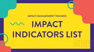 TOOL 6 - Impact Indicators List