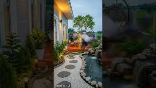 🌿✨ Fast Garden Corner Makeover | Mini Pond, Waterfall & Cozy Outdoor Deck