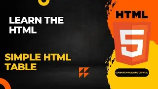 📘 How to Create a Simple Table in HTML