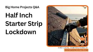 Starter Strip Half Inch Exposure Wind Lock Guide