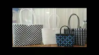 #making bayong bags and recycle strapping band plastic