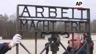 Raw: Stolen Gate From Nazi Dachau Camp Returned