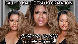 360 LACE FRONTAL UNIT FROM OUTRE 😳 How to Install A Synthetic Wig & Make It Look Natural