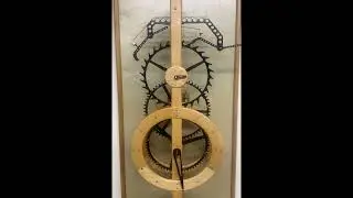 Pendulum clock with twin pivot grasshopper escapement