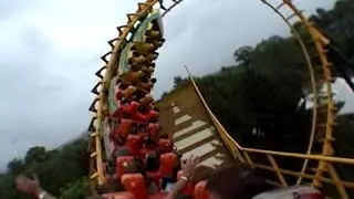 Boomerang Roller Coaster That Didn't Stop!!! POV - Walibi Rhone Alpes France
