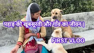 पहाड़ की खूबसूरती और गाँव का जीवन | First Vlog #firstvlog #myfirstvlog #ytshorts #pahadilifestyle 