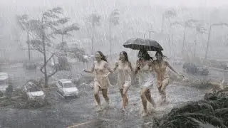 The Biggest Rainstorm in Village History | Violent Wind, Lightning & Total Chaos