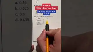 ASVAB AFQT Math Knowledge answer 21
