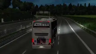 Euro Truck Simulator 2 Bus trip to Klagenfurt with Marcopolo Paradiso G7 1800 DD 8x2