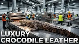 Inside the Luxury Crocodile Leather Factory  From Farm to High End Fashion