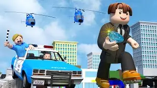 ROBLOX Brookhaven 🏡RP - FUNNY MOMENTS: COPS VS ROBBERS | Roblox Bacon