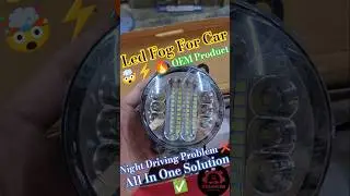 Led Fog Lamp For Car | Night Driving Problem ❌️ Install Led Fog Lamp ✅️ | Best Led Light #shorts #yt