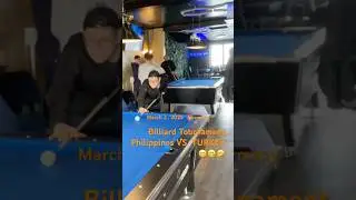Leo & Chie Billiard tournament Philippines VS Turkey 😁