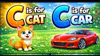 C for Cat 🐱 Car 🚗 | Letter C Phonics | Bubu TV