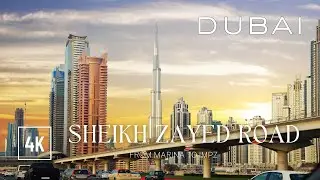 Dubai  2024 - Dubai Driving Tour  (Financial Center - Dubai Marina - IMPZ)  4k