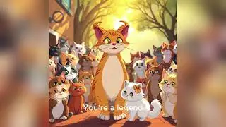 Ollie the Horned Cat From Outcast to Legendary Cat God  Epic School Dinosaur Battle!