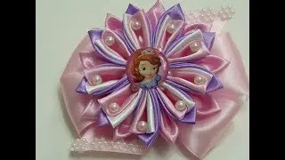 Como Hacer  1 Flor Kanzashi de tela, [ EXPLICADO PASO A PASO] ,MANUALIDADES LA HORMIGA