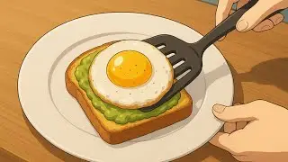 ASMR Cooking | Perfect Avocado Toast with Egg 🍳🥑 (Anime Style)