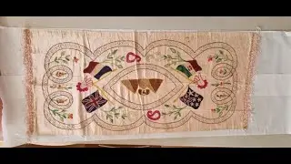 WWI Egyptian Silk Tapestry Fredrick George Usher never found by David Westwood