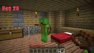 JJ and Mikey Survive 100 DAYS at ZOMBIE APOCALYPSE in Minecraft - Maizen