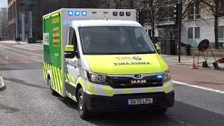 New generation of St John Ambulance responding with siren and lights (New VS Old)