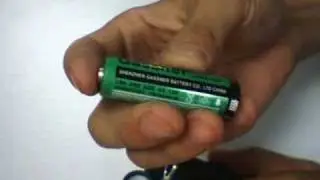 1W LED Flashlight Black (AA)