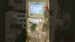 BBraun Dialysis Machine: On/Off switch