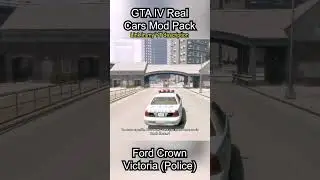Ford Crown Victoria (Police) - GTA IV Real Car Mods #shorts