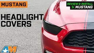 2015-2021 Mustang Headlight Covers; Smoked Review & Install